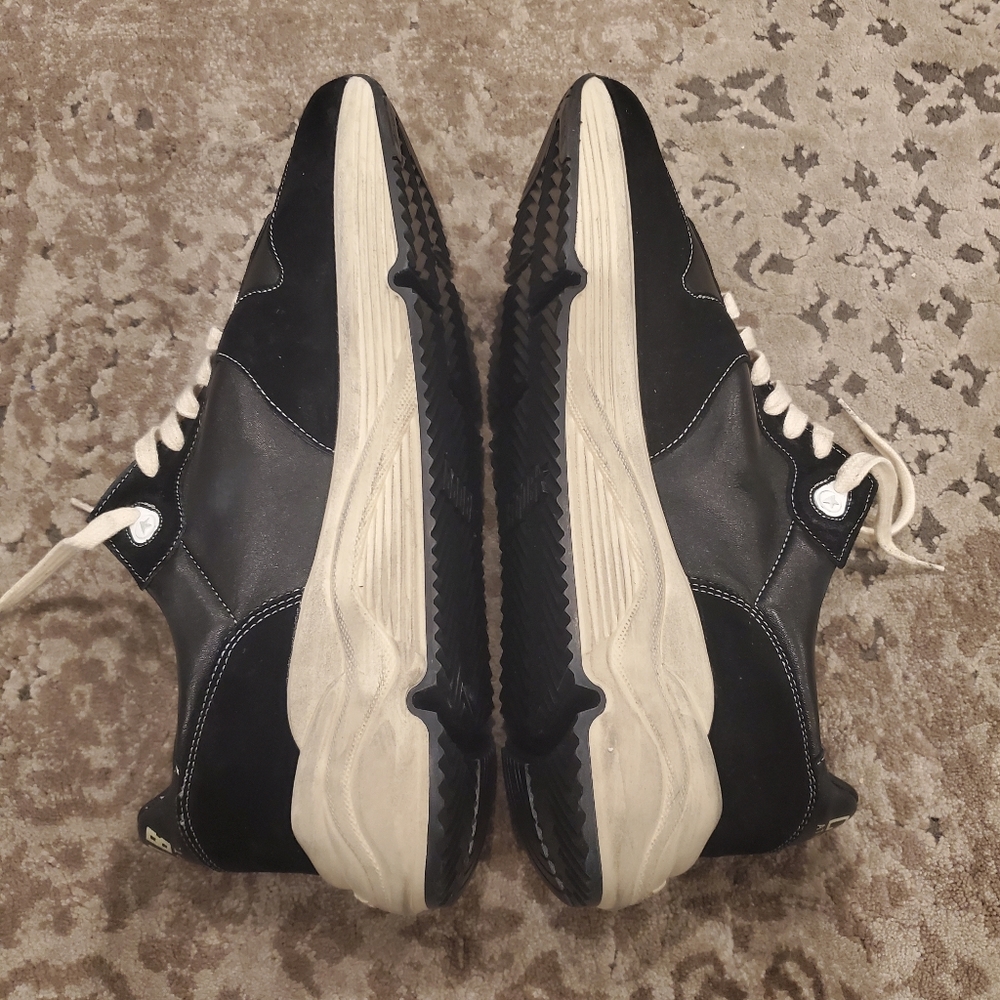Golden Goose Running Sole in Black Nappa and Suede with White Star - Picture 10 of 11